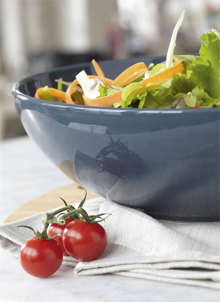 Синьо-зелена керамична купа за салата, Ø 28 см Large salad bowl | Trendo.bg