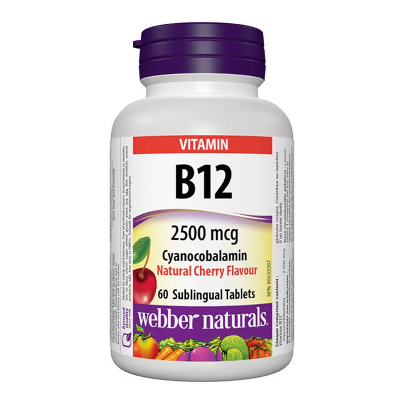 Vitamin B12 Cyanocobalamin - Витамин В12 (цианокобаламин) 2500 µg, 60 ...
