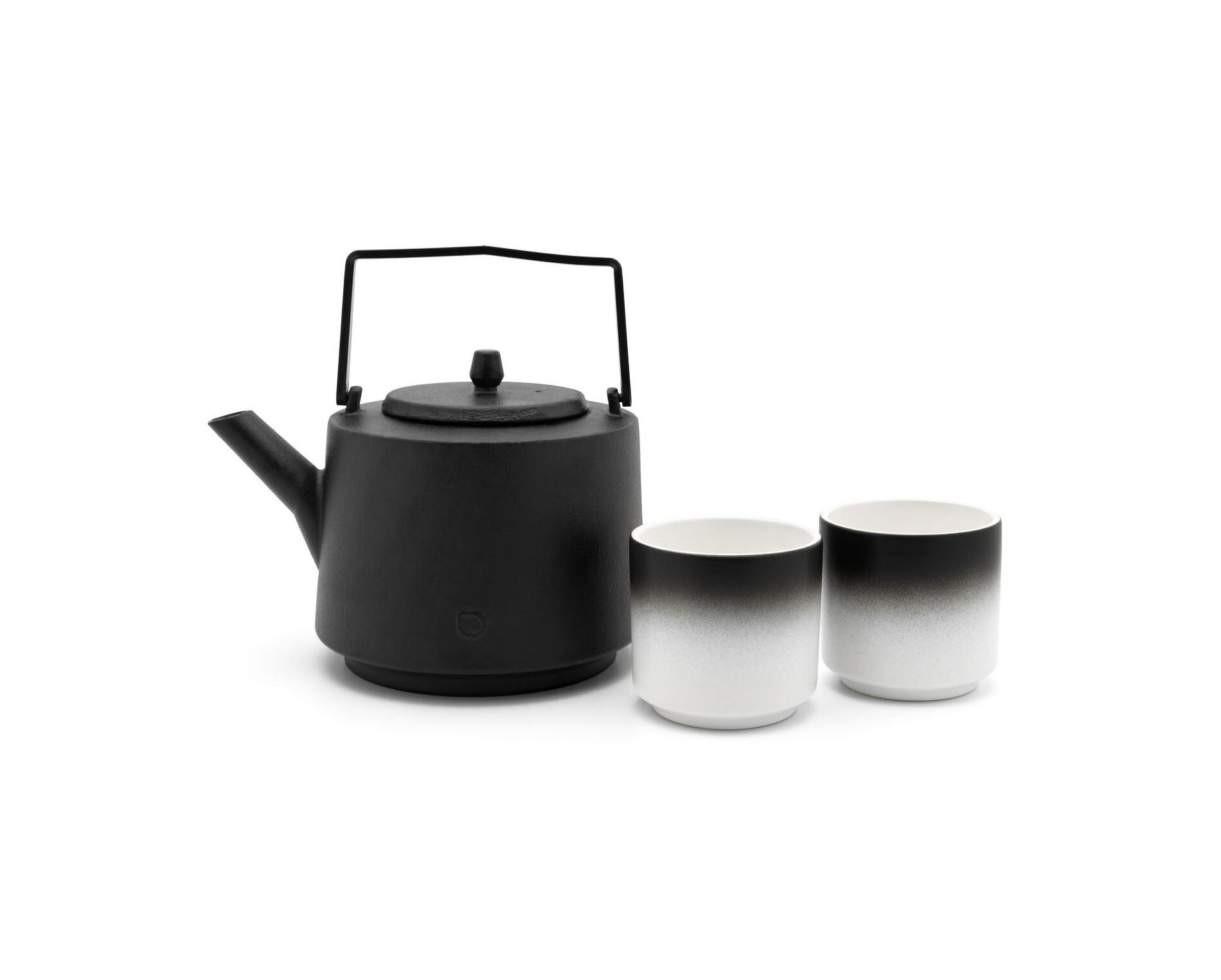 Bredemaijer Group Подаръчен сет чугунен чайник Hubei - 1,2 л. и 2 бр. порцеланови чаши за чай