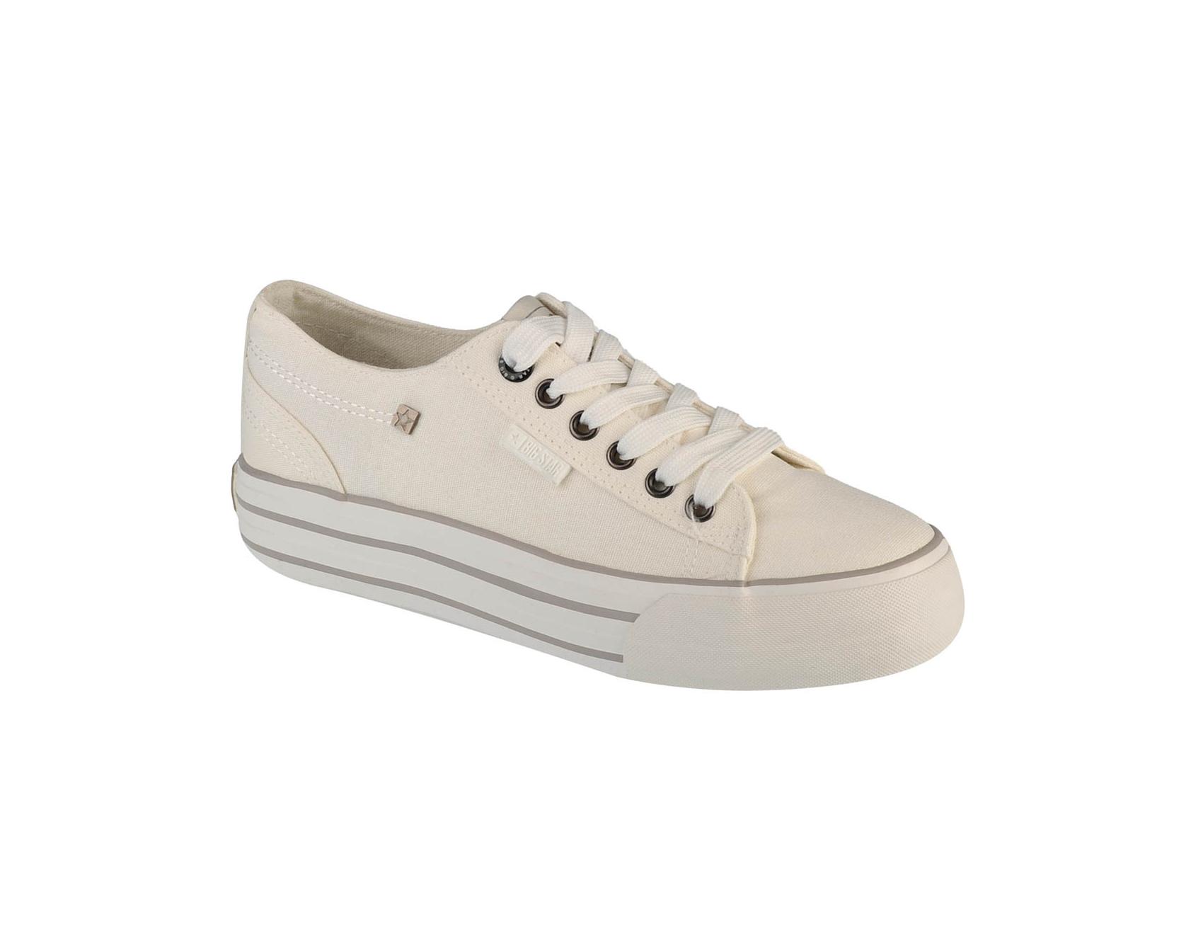 Дамски бели кецове на платформа Big Star Shoes | Trendo.bg